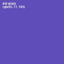 #5F4DB9 - Blue Violet Color Image