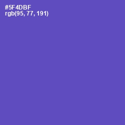 #5F4DBF - Blue Violet Color Image