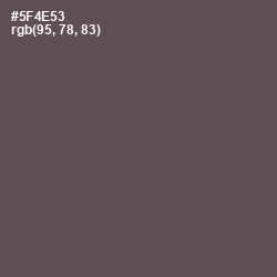 #5F4E53 - Don Juan Color Image