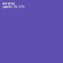 #5F4FB1 - Blue Violet Color Image