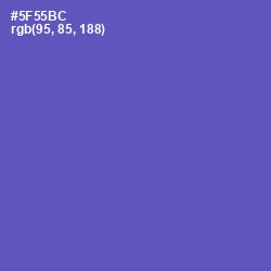 #5F55BC - Blue Violet Color Image