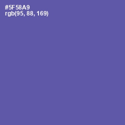 #5F58A9 - Scampi Color Image