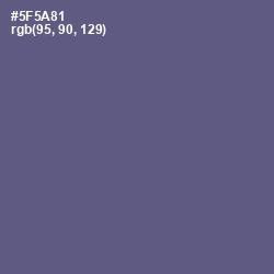 #5F5A81 - Victoria Color Image