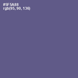 #5F5A88 - Victoria Color Image