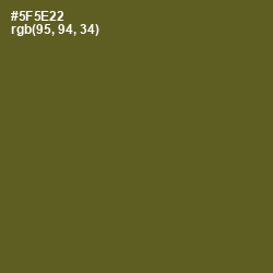 #5F5E22 - Verdigris Color Image