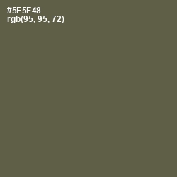 #5F5F48 - Fuscous Gray Color Image