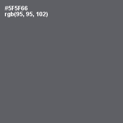 #5F5F66 - Mid Gray Color Image
