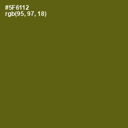 #5F6112 - Green Leaf Color Image