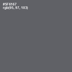 #5F6167 - Shuttle Gray Color Image