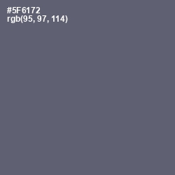 #5F6172 - Shuttle Gray Color Image