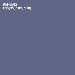 #5F6582 - Bismark Color Image