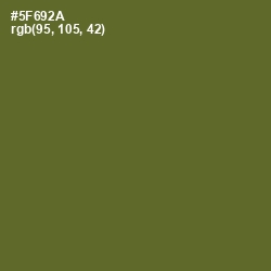 #5F692A - Chalet Green Color Image