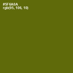 #5F6A0A - Green Leaf Color Image