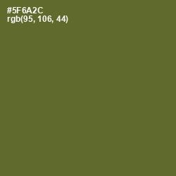 #5F6A2C - Chalet Green Color Image