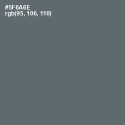 #5F6A6E - Shuttle Gray Color Image