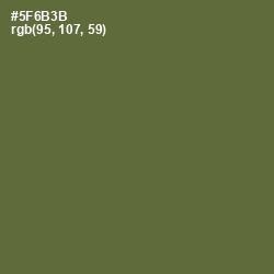 #5F6B3B - Chalet Green Color Image