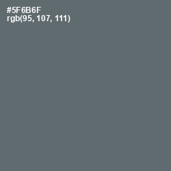 #5F6B6F - Shuttle Gray Color Image