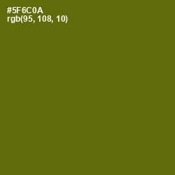 #5F6C0A - Green Leaf Color Image