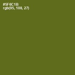 #5F6C1B - Green Leaf Color Image