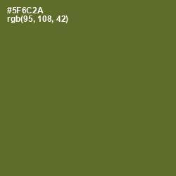 #5F6C2A - Chalet Green Color Image