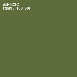 #5F6C3C - Chalet Green Color Image