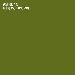 #5F6D1C - Green Leaf Color Image