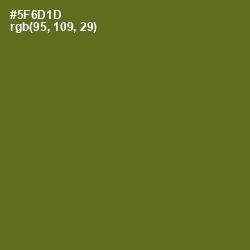 #5F6D1D - Green Leaf Color Image