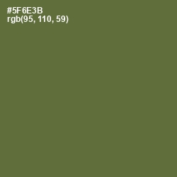 #5F6E3B - Chalet Green Color Image