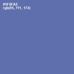 #5F6FAE - San Marino Color Image