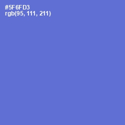 #5F6FD3 - Indigo Color Image