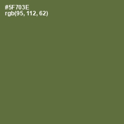 #5F703E - Chalet Green Color Image