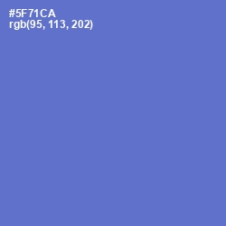 #5F71CA - Indigo Color Image