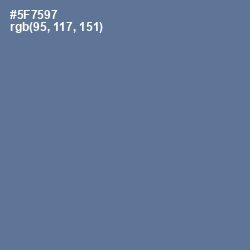 #5F7597 - Kashmir Blue Color Image