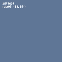 #5F7697 - Kashmir Blue Color Image