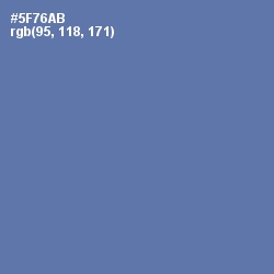 #5F76AB - San Marino Color Image
