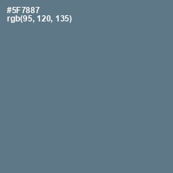 #5F7887 - Kashmir Blue Color Image