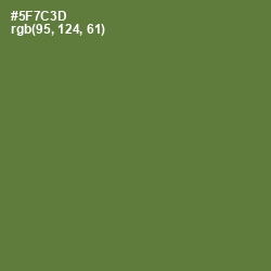 #5F7C3D - Chalet Green Color Image