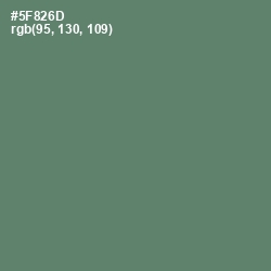 #5F826D - Spring Leaves Color Image