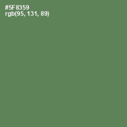 #5F8359 - Hippie Green Color Image