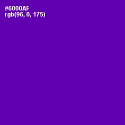 #6000AF - Purple Color Image