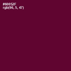 #60052F - Black Rose Color Image
