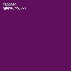 #600F5C - Pompadour Color Image