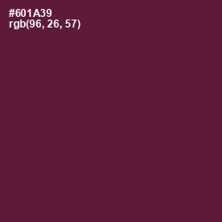 #601A39 - Tyrian Purple Color Image