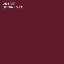 #601B2B - Black Rose Color Image