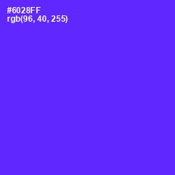 #6028FF - Purple Heart Color Image