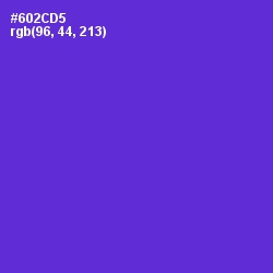 #602CD5 - Purple Heart Color Image