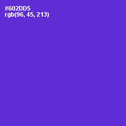 #602DD5 - Purple Heart Color Image