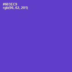 #603EC9 - Purple Heart Color Image