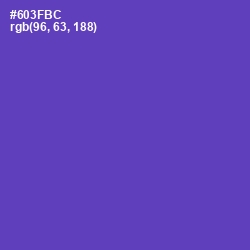 #603FBC - Royal Purple Color Image