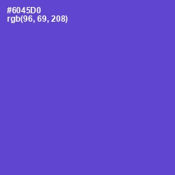 #6045D0 - Fuchsia Blue Color Image